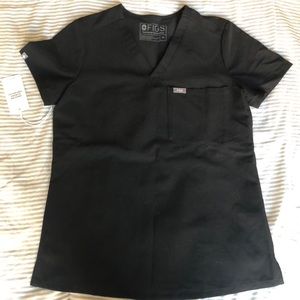 Brand new Figs black scrub set top and bottom